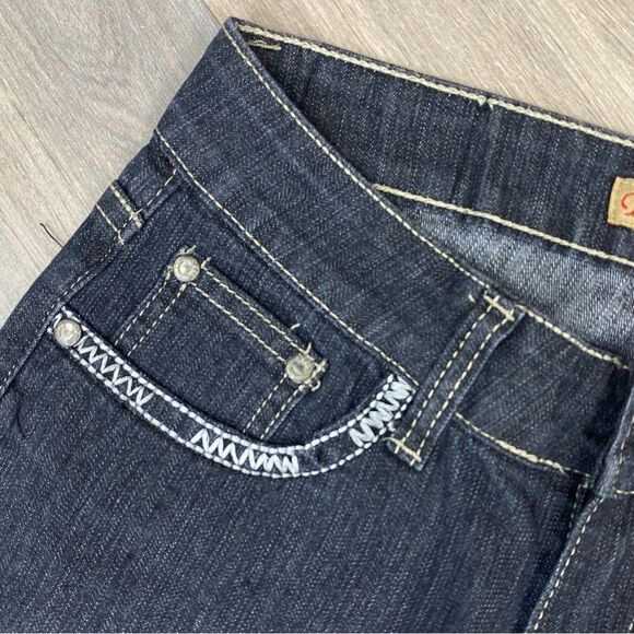 Blu Rein Rhinestone Embellished Low Rise Skinny Jeans Blue Juniors 5 - Picture 5 of 11